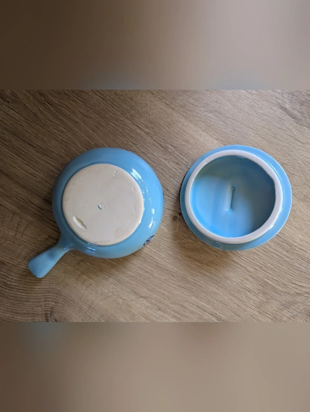 Vintage Cronin Blue Tulip Casserole Dish